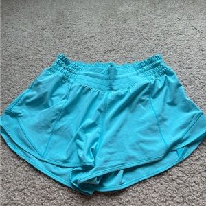 Lululemon High Rise 2.5 in Hotty Hot shorts